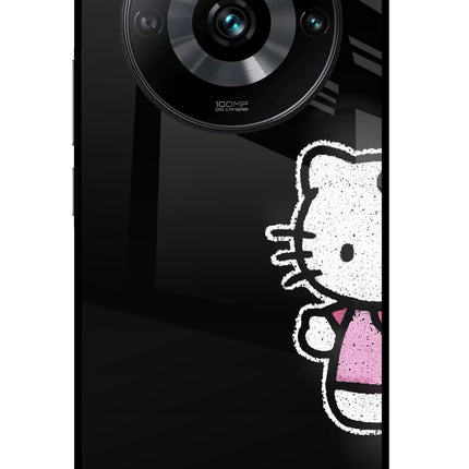 Kitty Charm Realme 11 Pro/Pro+ 5G Glass Case Back Cover by Casekaro