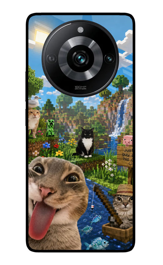 Minecraft Cat Chaos Realme 11 Pro/Pro+ 5G Glass Case