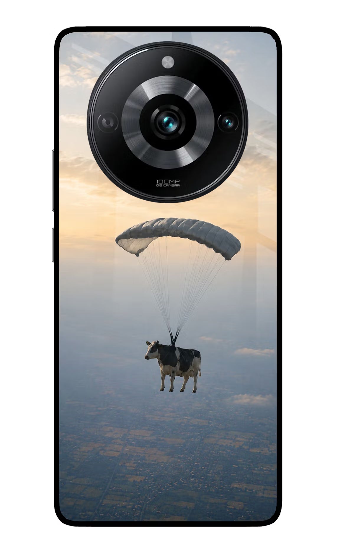 Skydiving Cow Realme 11 Pro/Pro+ 5G Glass Case