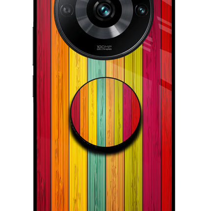 Multicolor Wooden Realme 11 Pro/Pro+ 5G Pop Case by Casekaro