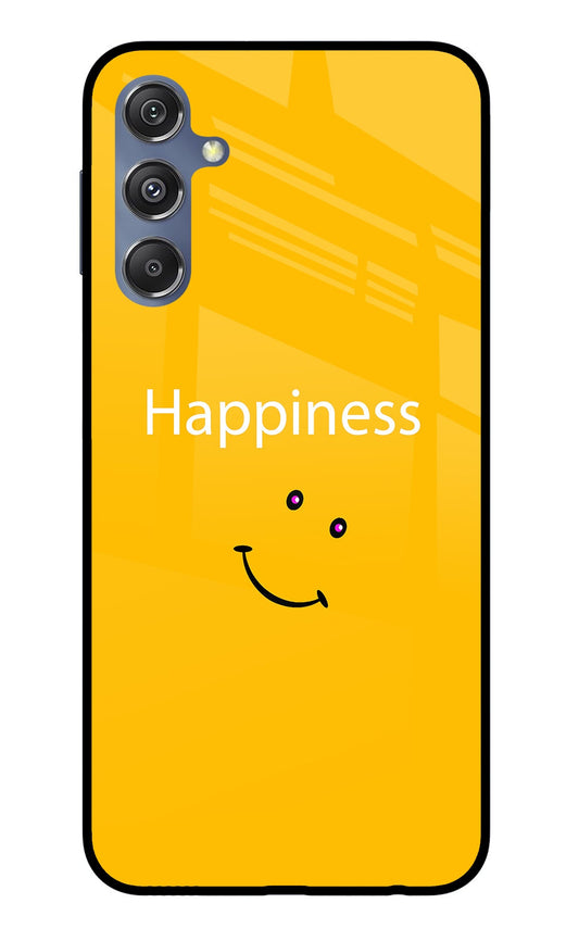 Happiness With Smiley Samsung M34 5G/F34 5G Glass Case
