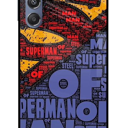 Superman Samsung M34 5G/F34 5G Glass Case Back Cover by Casekaro