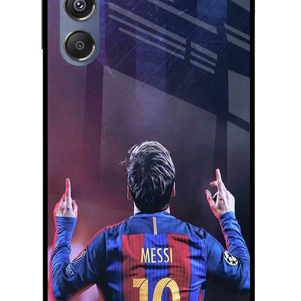 Messi Samsung M34 5G/F34 5G Glass Case Back Cover by Casekaro