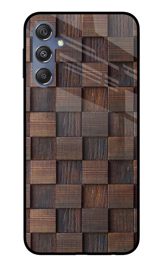 Wooden Cube Design Samsung M34 5G/F34 5G Glass Case
