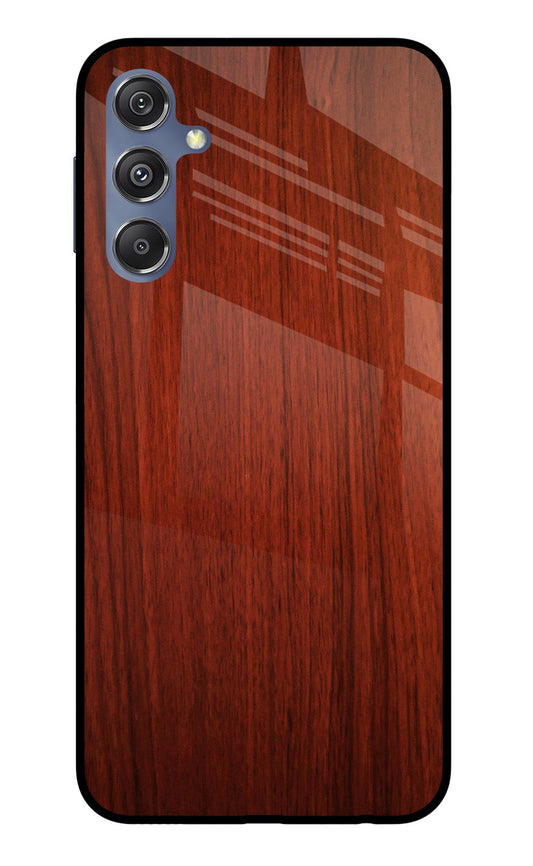 Wooden Plain Pattern Samsung M34 5G/F34 5G Glass Case