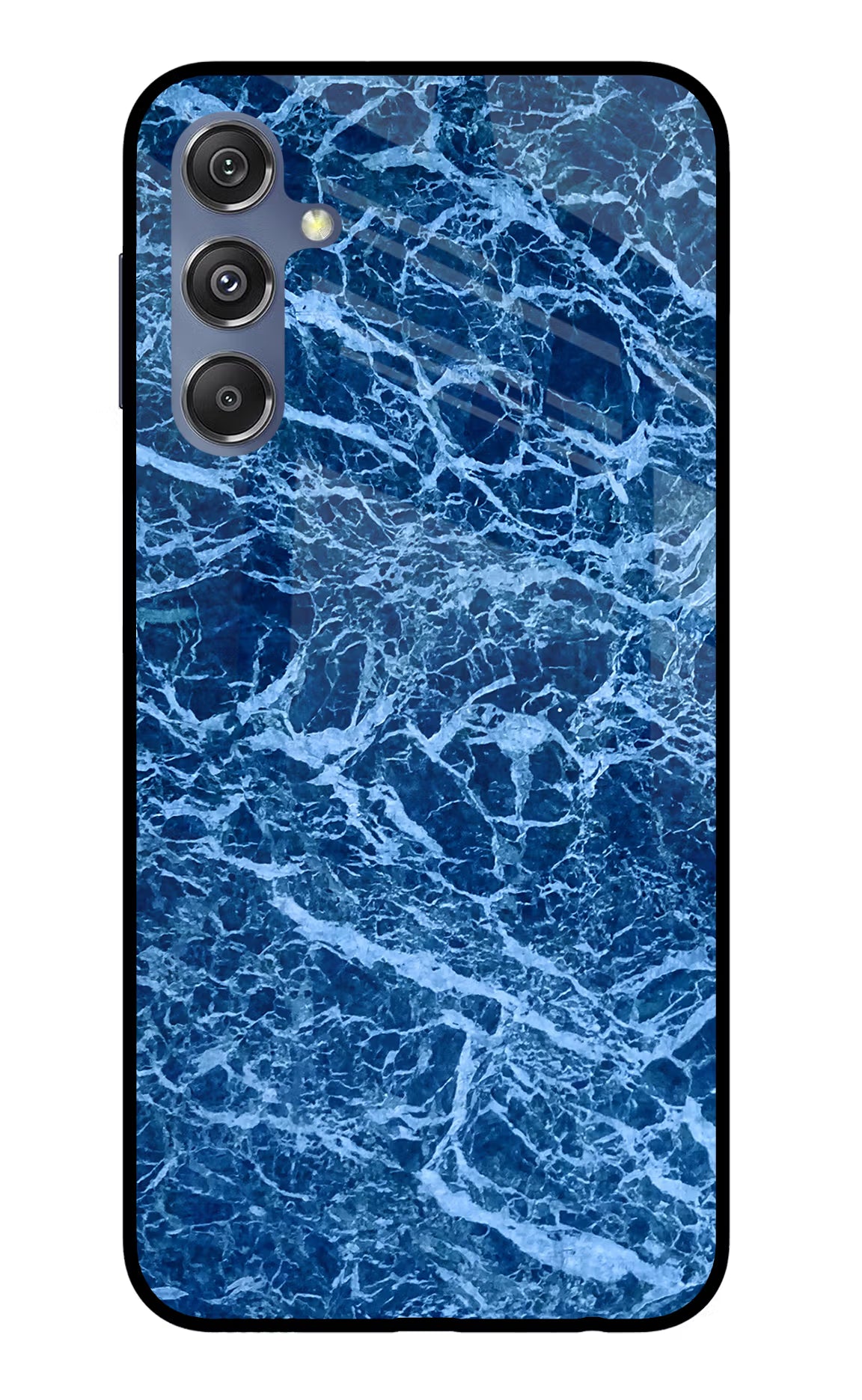 Blue Marble Samsung M34 5G/F34 5G Glass Case Back Cover by Casekaro