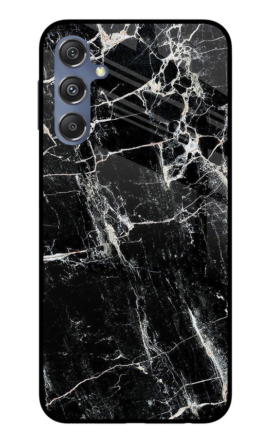 Black Marble Texture Samsung M34 5G/F34 5G Glass Case