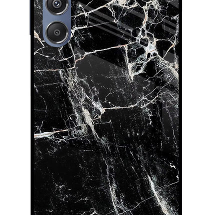 Black Marble Texture Samsung M34 5G/F34 5G Glass Case