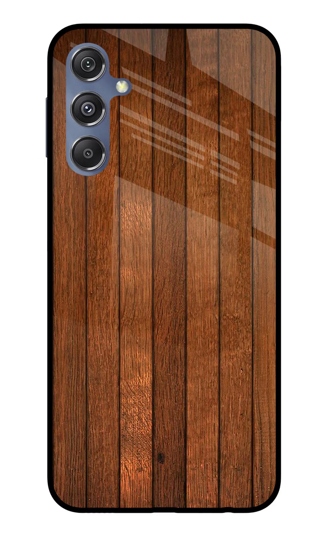 Wooden Artwork Bands Samsung M34 5G/F34 5G Glass Case Back Cover by Casekaro