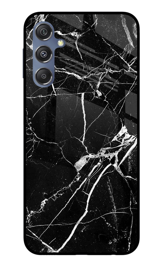 Black Marble Pattern Samsung M34 5G/F34 5G Glass Case