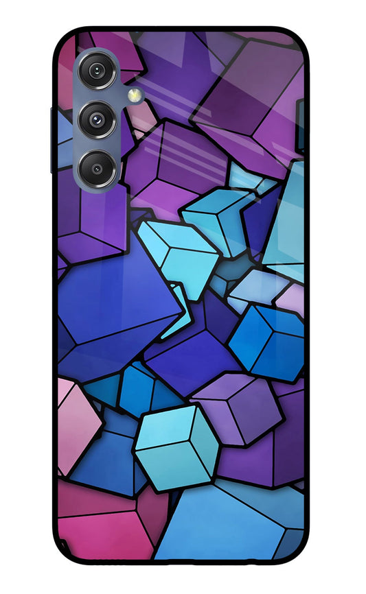 Cubic Abstract Samsung M34 5G/F34 5G Glass Case