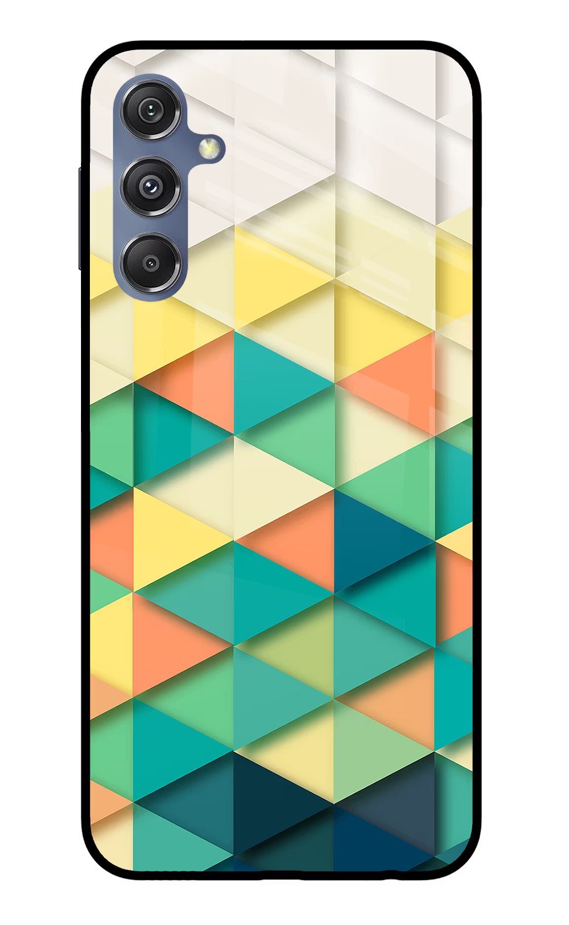 Abstract Samsung M34 5G/F34 5G Glass Case Back Cover by Casekaro