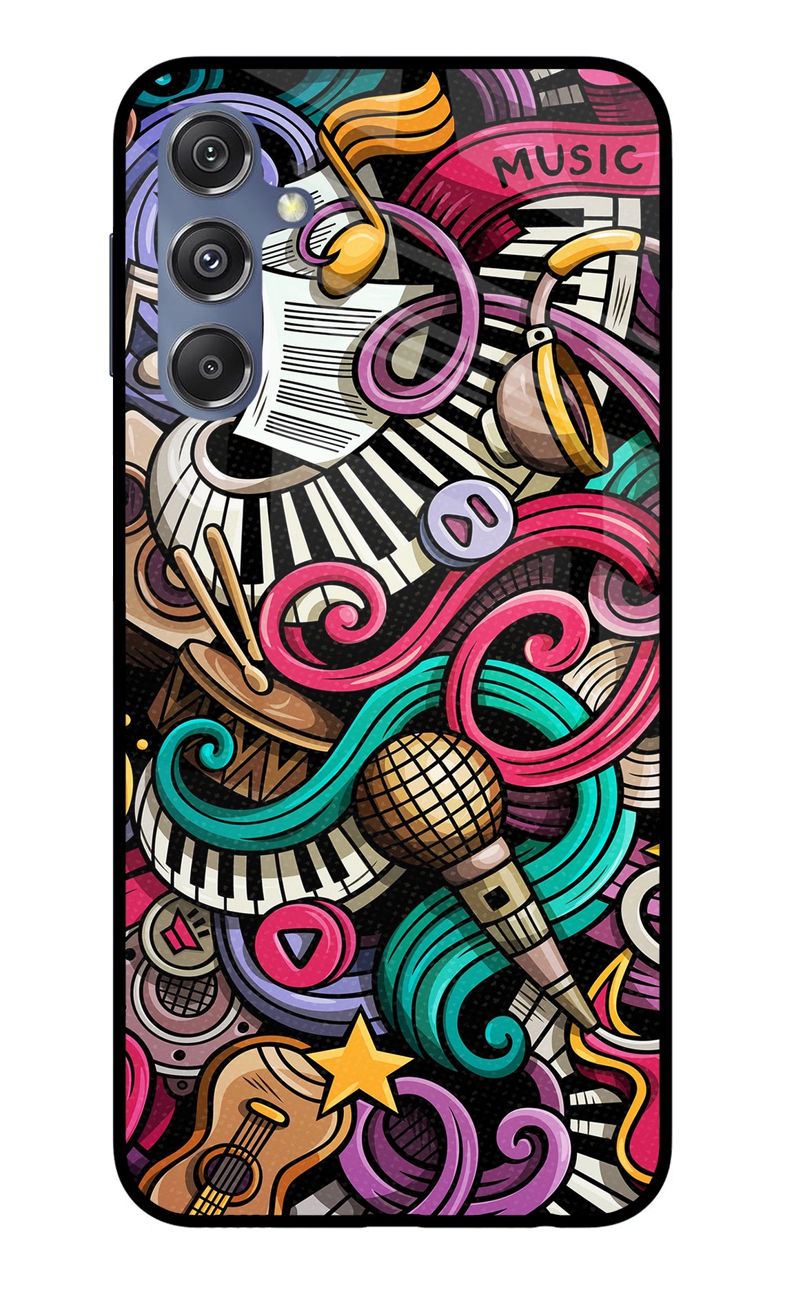 Music Abstract Samsung M34 5G/F34 5G Back Cover