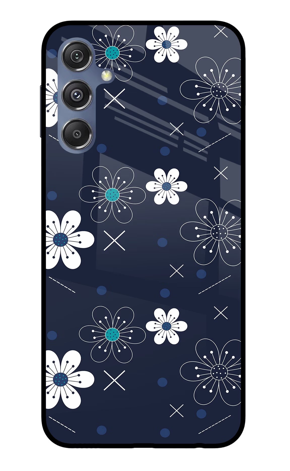 Flowers Samsung M34 5G/F34 5G Glass Case