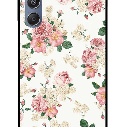 Flowers Samsung M34 5G/F34 5G Glass Case Back Cover by Casekaro