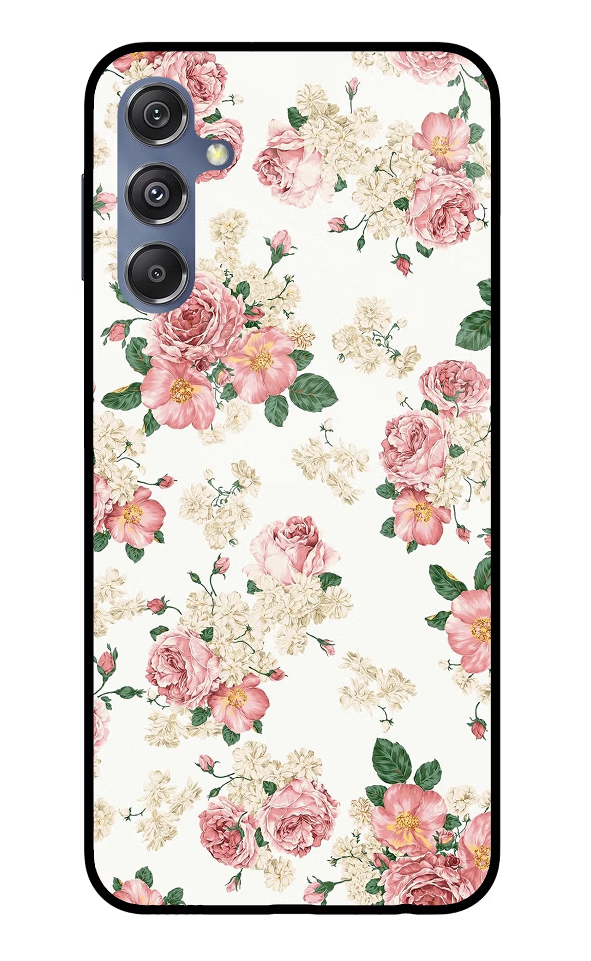 Flowers Samsung M34 5G/F34 5G Glass Case Back Cover by Casekaro