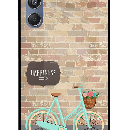 Happiness Artwork Samsung M34 5G/F34 5G Glass Case Back Cover by Casekaro