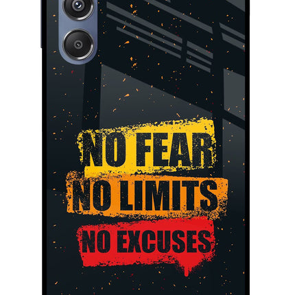 No Fear No Limits No Excuse Samsung M34 5G/F34 5G Glass Case