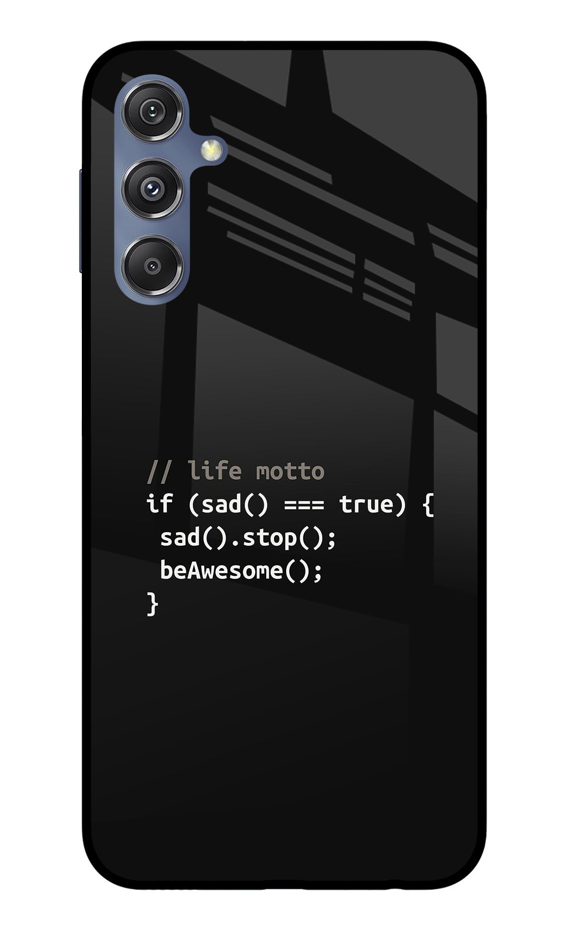 Life Motto Code Samsung M34 5G/F34 5G Glass Case