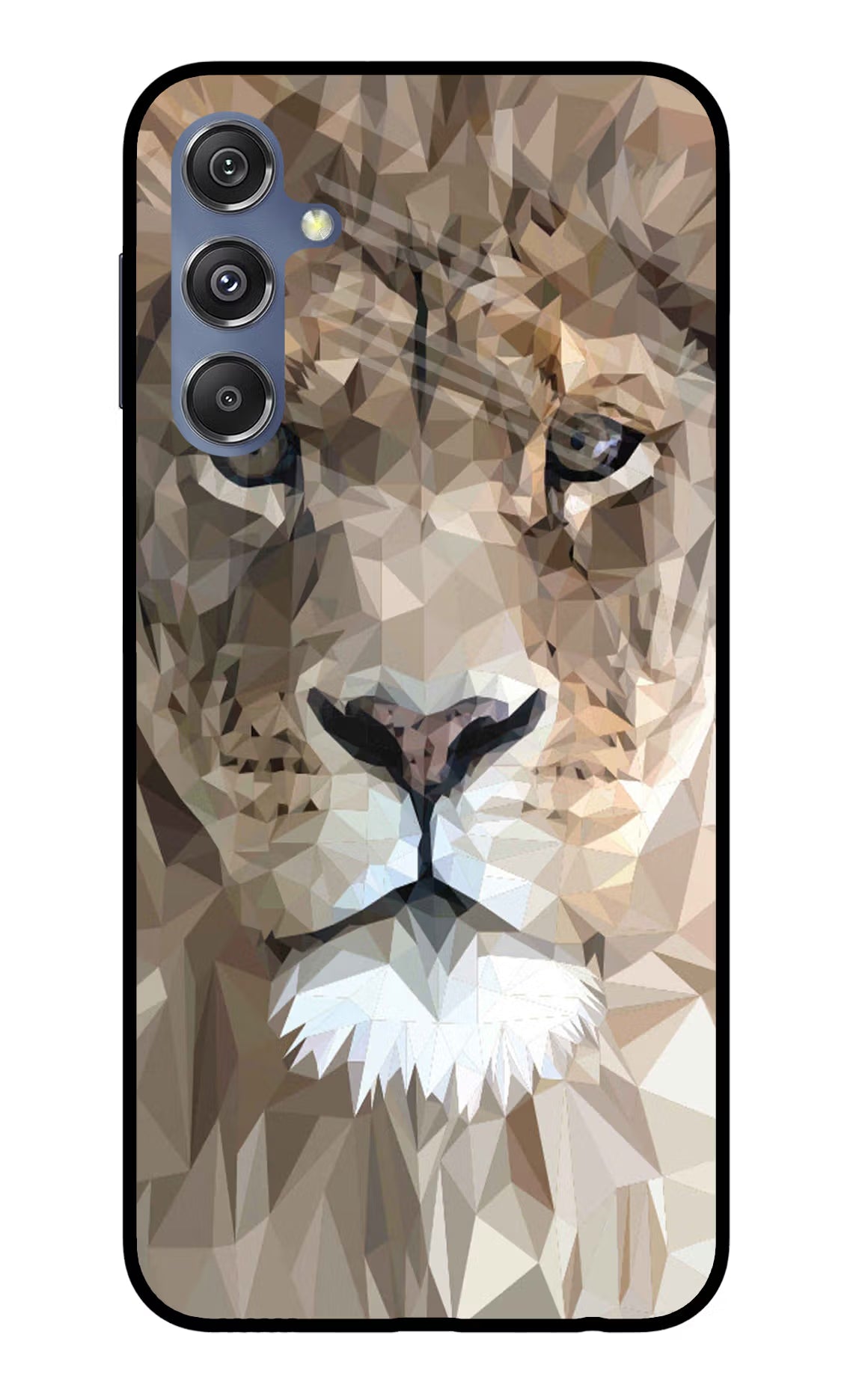 Lion Art Samsung M34 5G/F34 5G Glass Case Back Cover by Casekaro