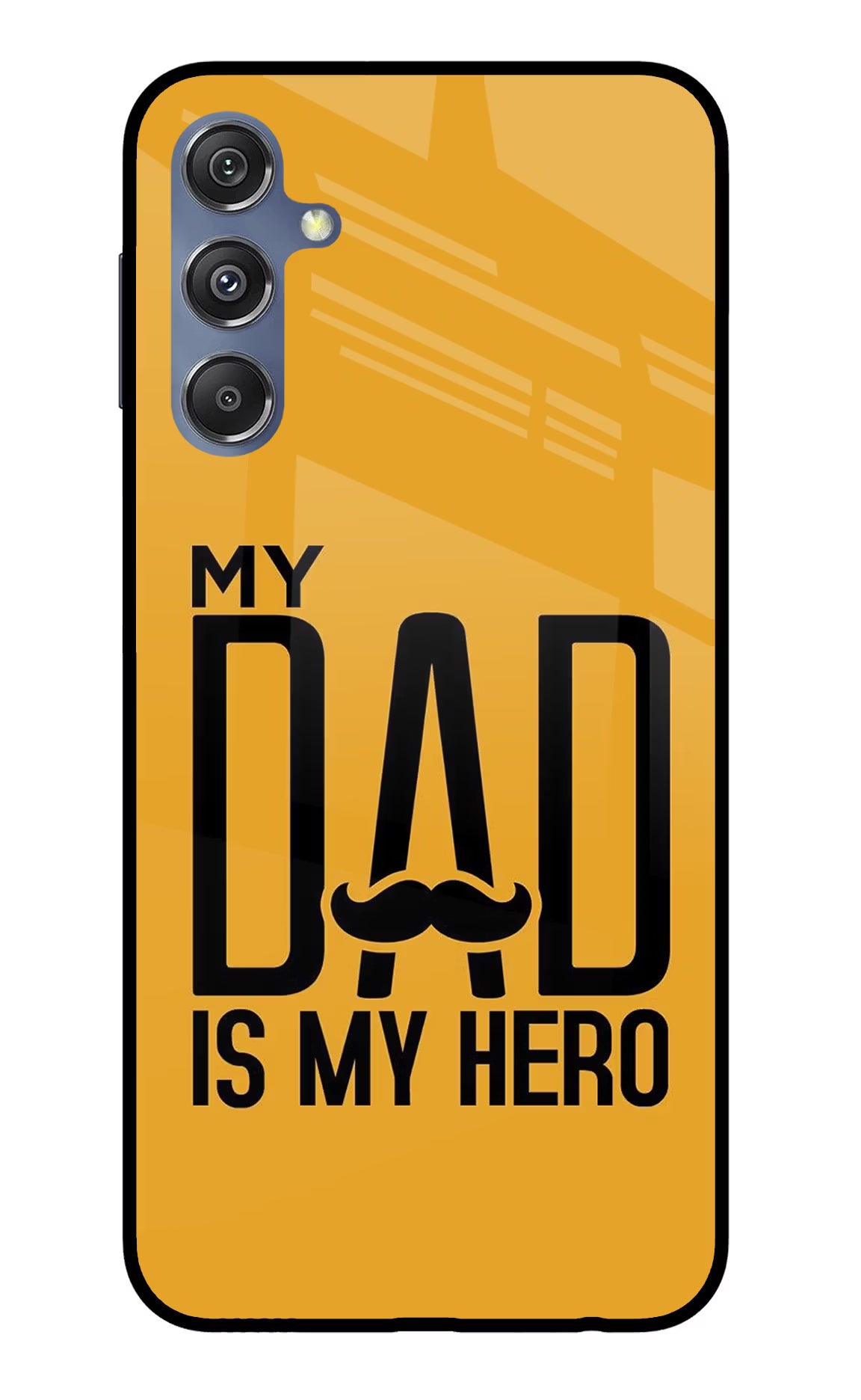 My Dad Is My Hero Samsung M34 5G/F34 5G Glass Case Back Cover by Casekaro