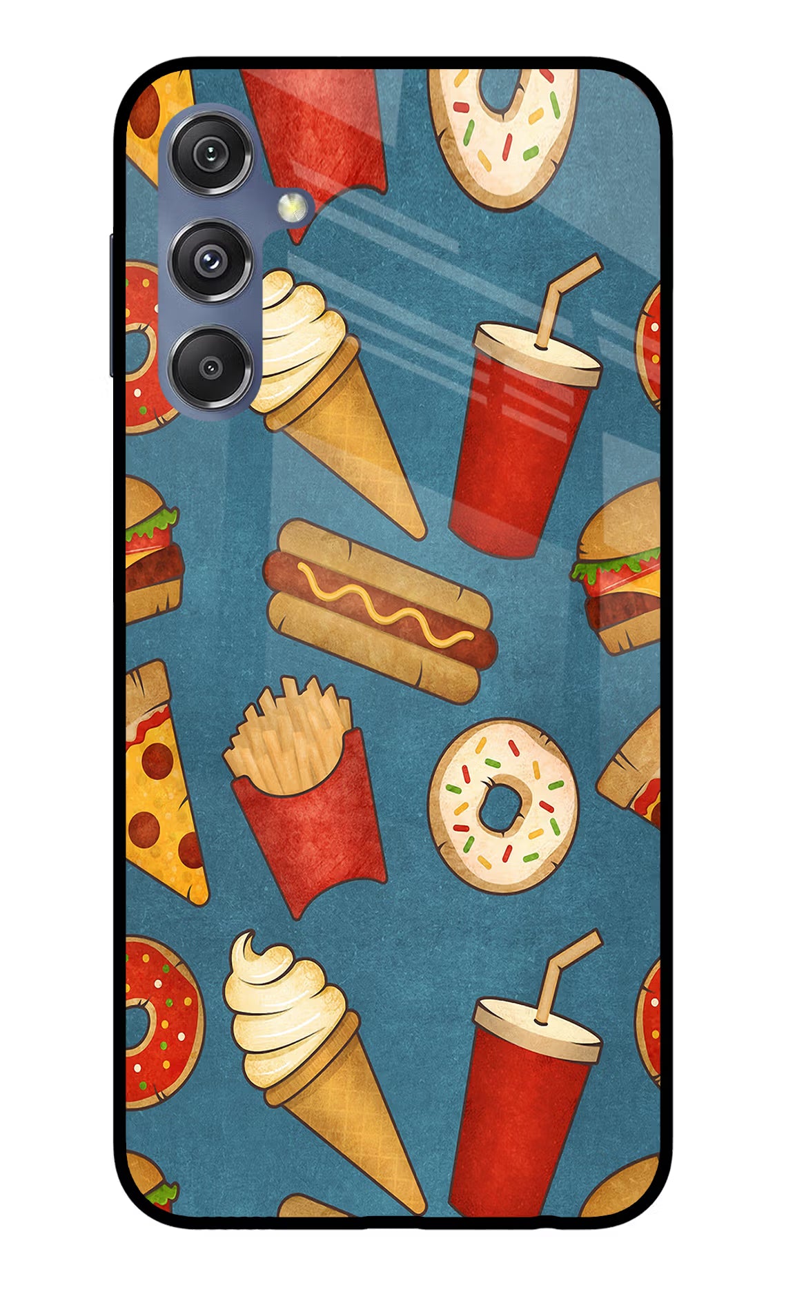 Foodie Samsung M34 5G/F34 5G Glass Case Back Cover by Casekaro