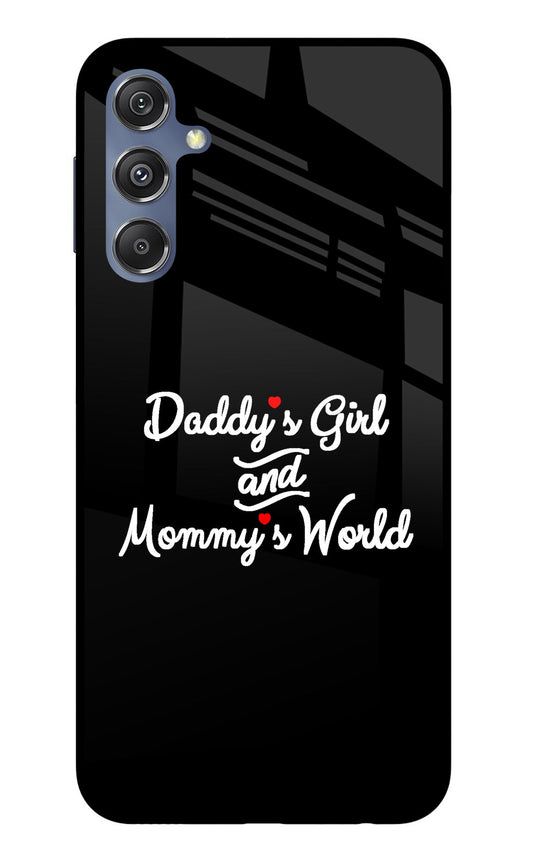 Daddy's Girl and Mommy's World Samsung M34 5G/F34 5G Glass Case
