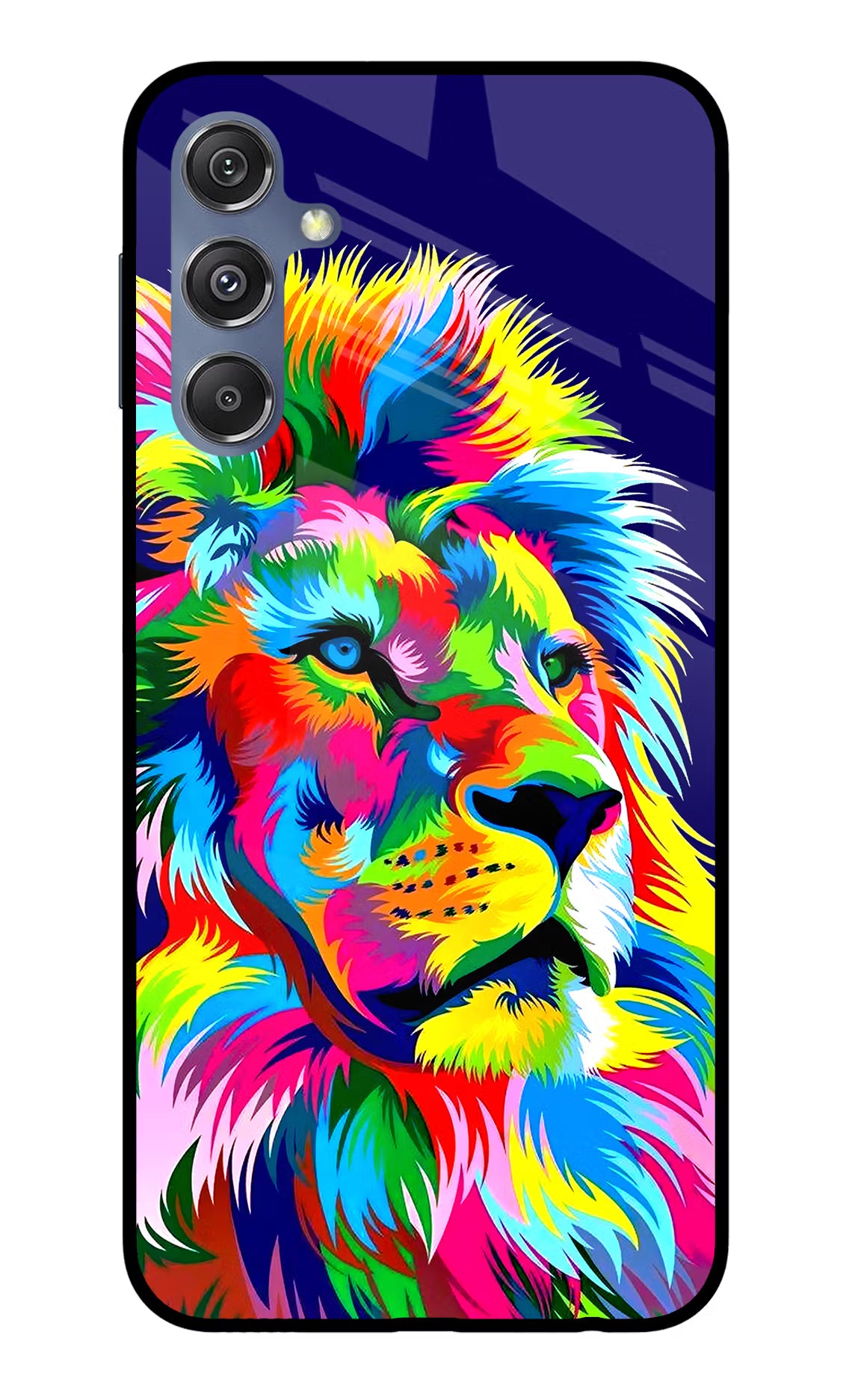 Vector Art Lion Samsung M34 5G/F34 5G Glass Case Back Cover by Casekaro