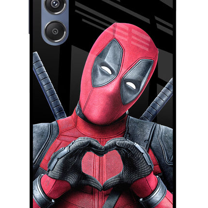 Deadpool Samsung M34 5G/F34 5G Glass Case Back Cover by Casekaro
