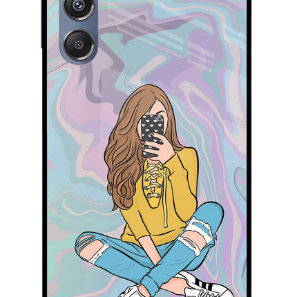 Selfie Girl Samsung M34 5G/F34 5G Glass Case