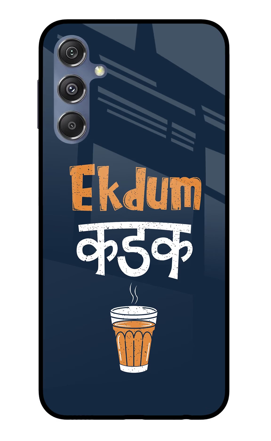 Ekdum Kadak Chai Samsung M34 5G/F34 5G Glass Case Back Cover by Casekaro