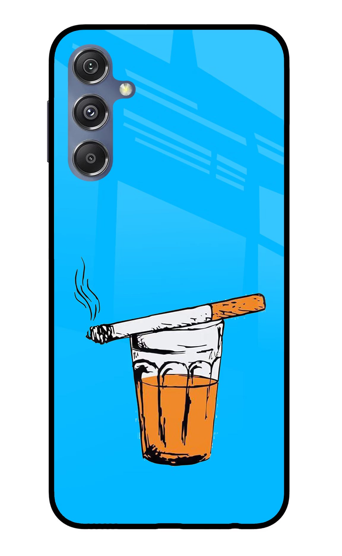 Chai Sutta Samsung M34 5G/F34 5G Glass Case Back Cover by Casekaro