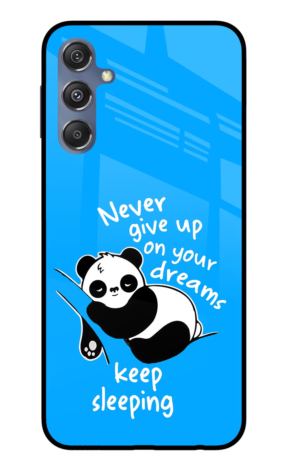 Keep Sleeping Samsung M34 5G/F34 5G Glass Case Back Cover by Casekaro