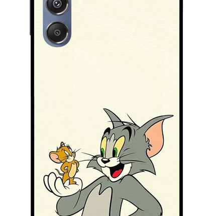 Tom & Jerry Samsung M34 5G/F34 5G Glass Case Back Cover by Casekaro