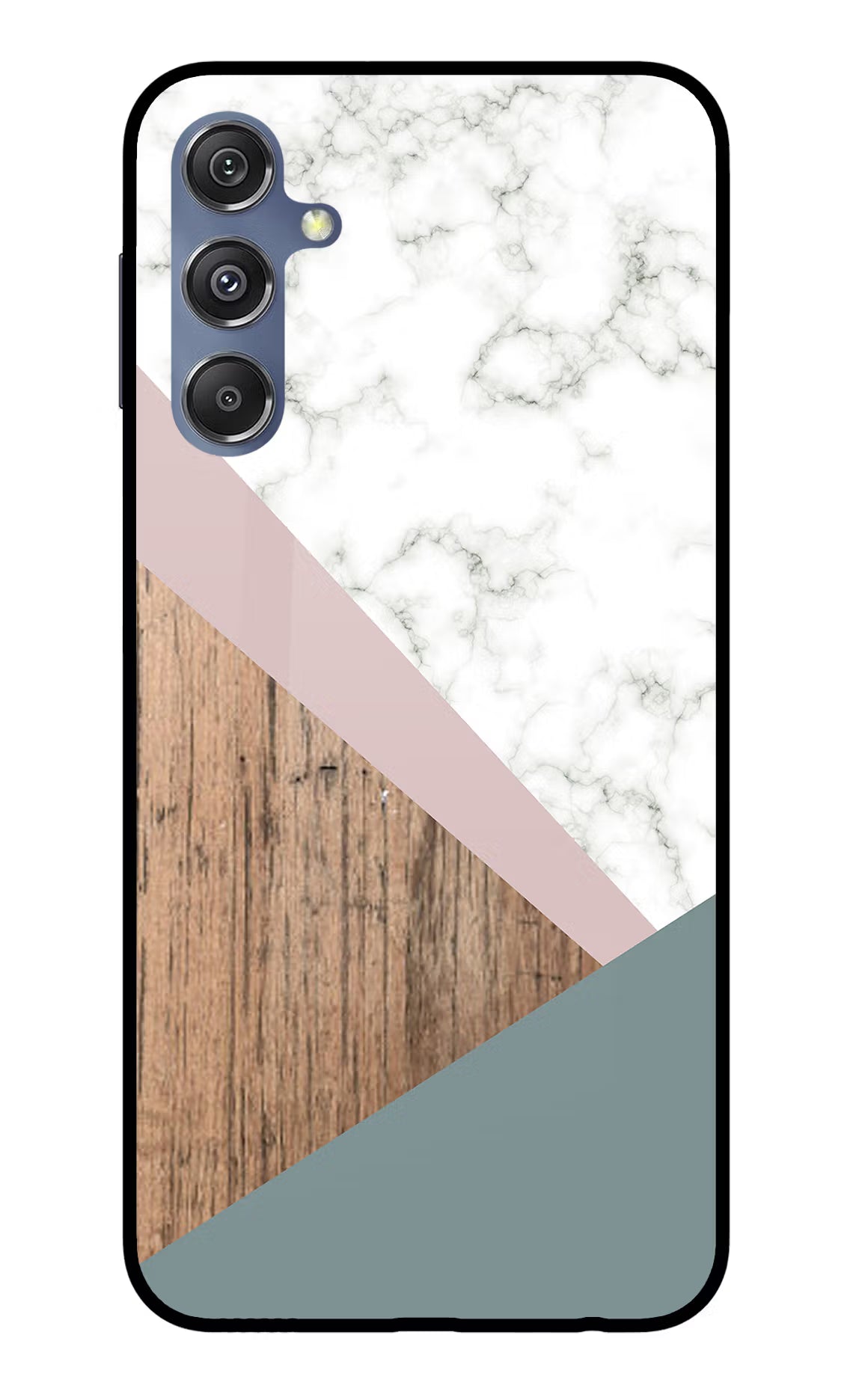 Marble wood Abstract Samsung M34 5G/F34 5G Glass Case Back Cover by Casekaro
