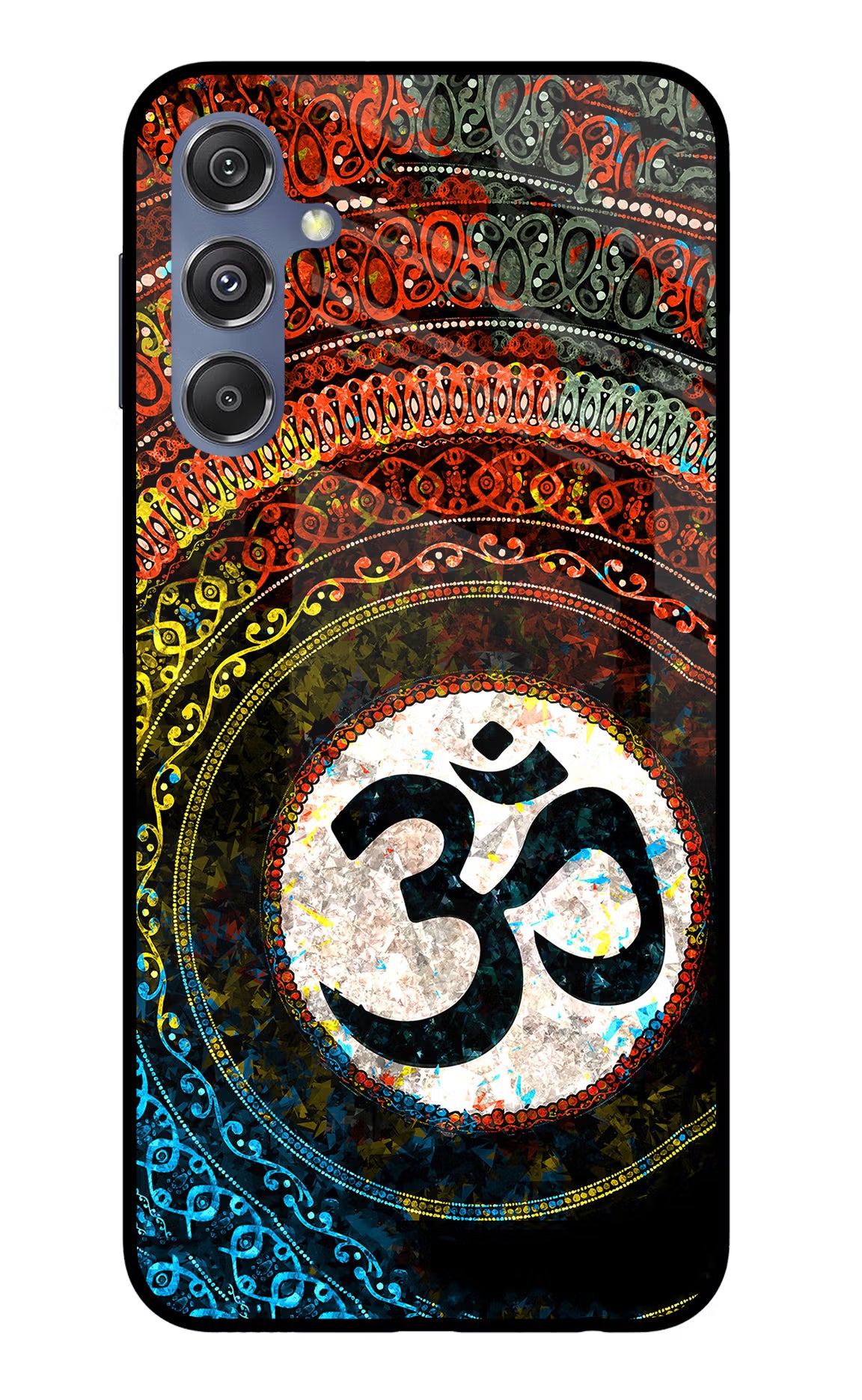 Om Cultural Samsung M34 5G/F34 5G Glass Case Back Cover by Casekaro
