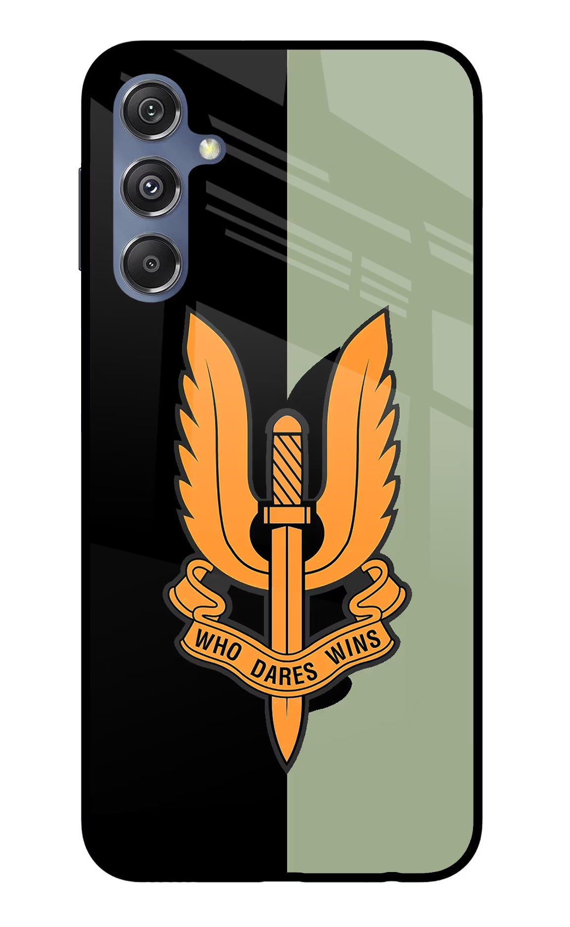 Balidan Logo Samsung M34 5G/F34 5G Glass Case Back Cover by Casekaro