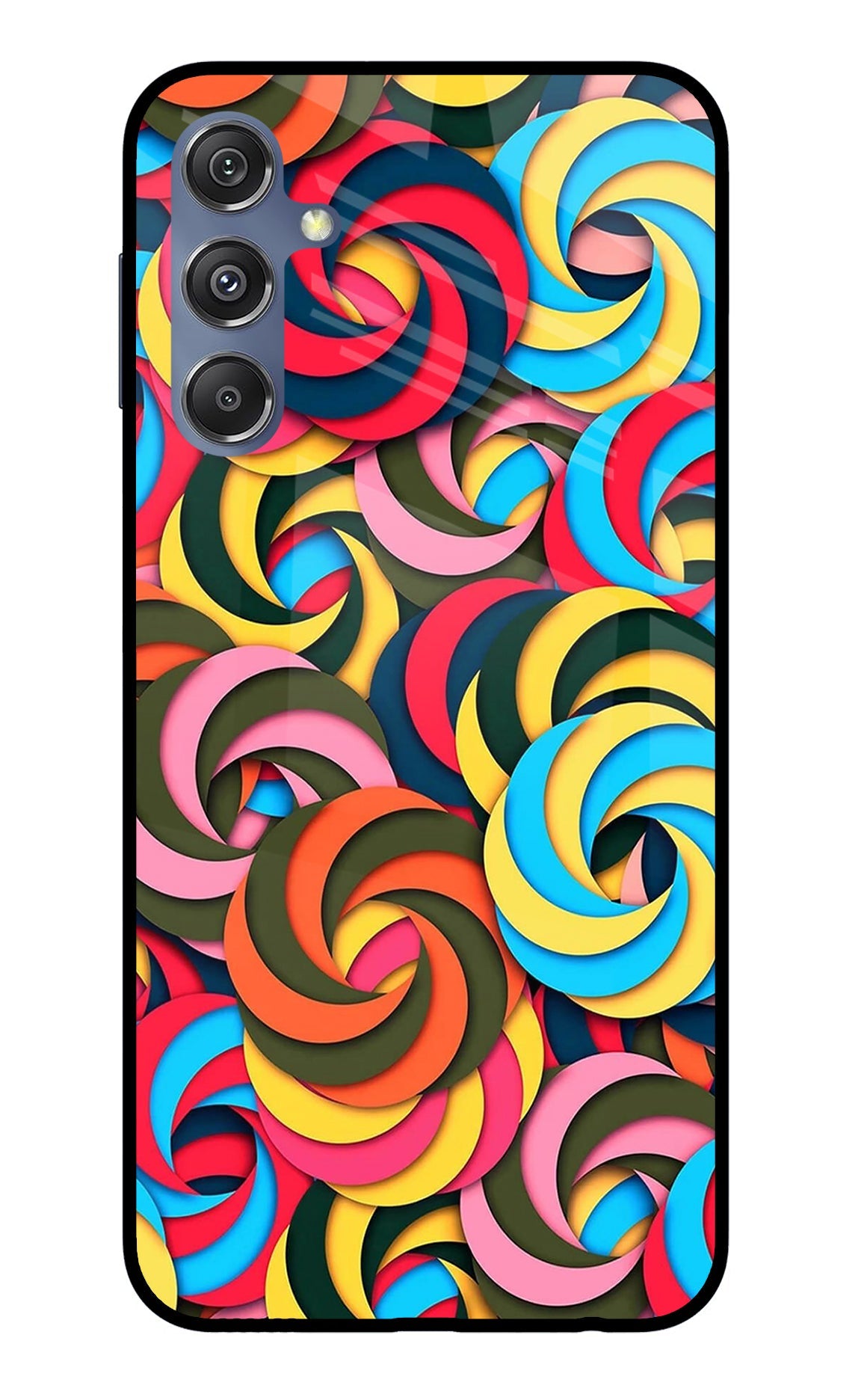 Spiral Pattern Samsung M34 5G/F34 5G Glass Case