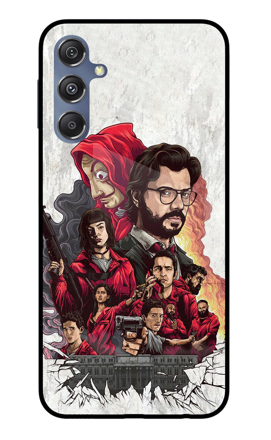 Money Heist Artwork Samsung M34 5G/F34 5G Glass Case