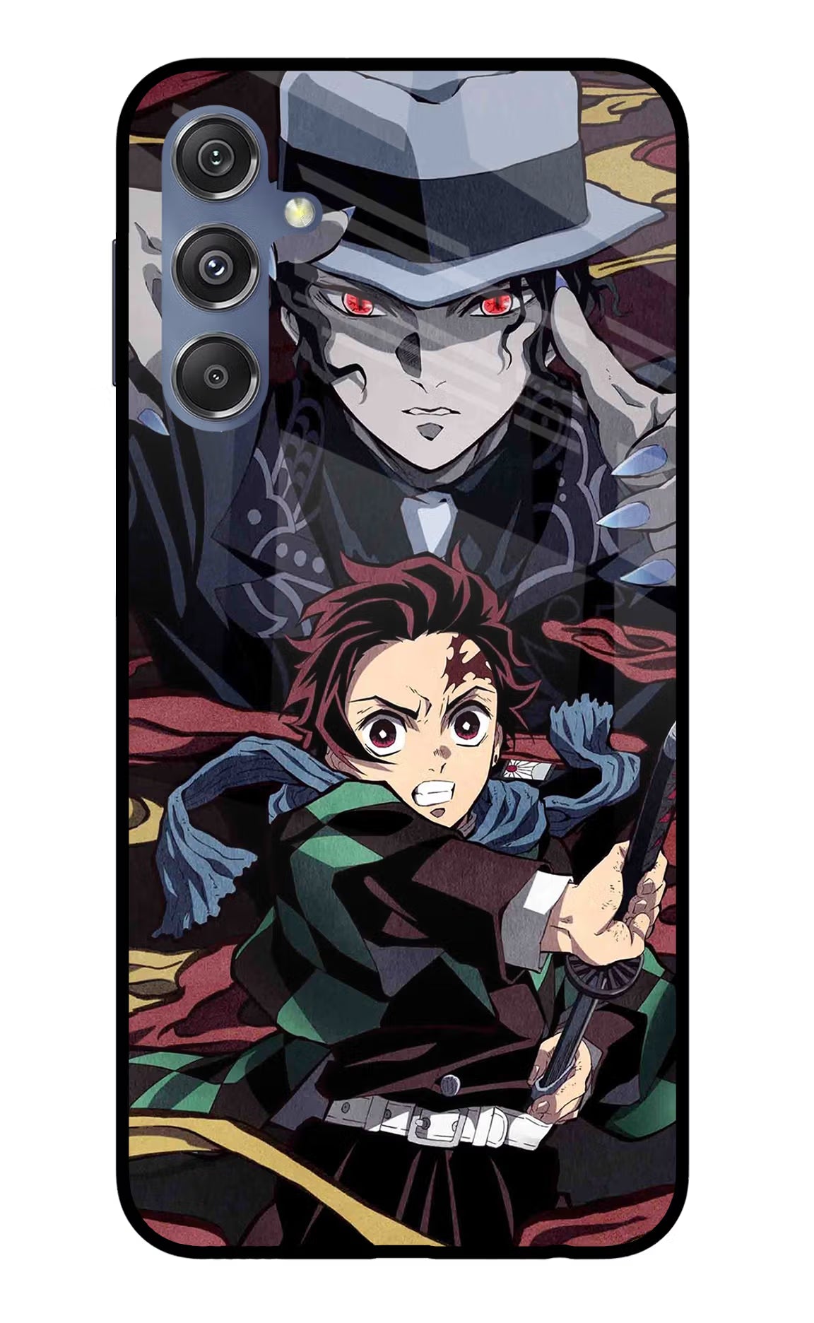 Demon Slayer Samsung M34 5G/F34 5G Glass Case Back Cover by Casekaro