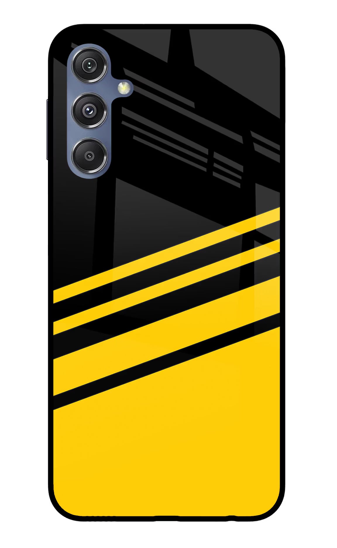 Yellow Shades Samsung M34 5G/F34 5G Glass Case Back Cover by Casekaro