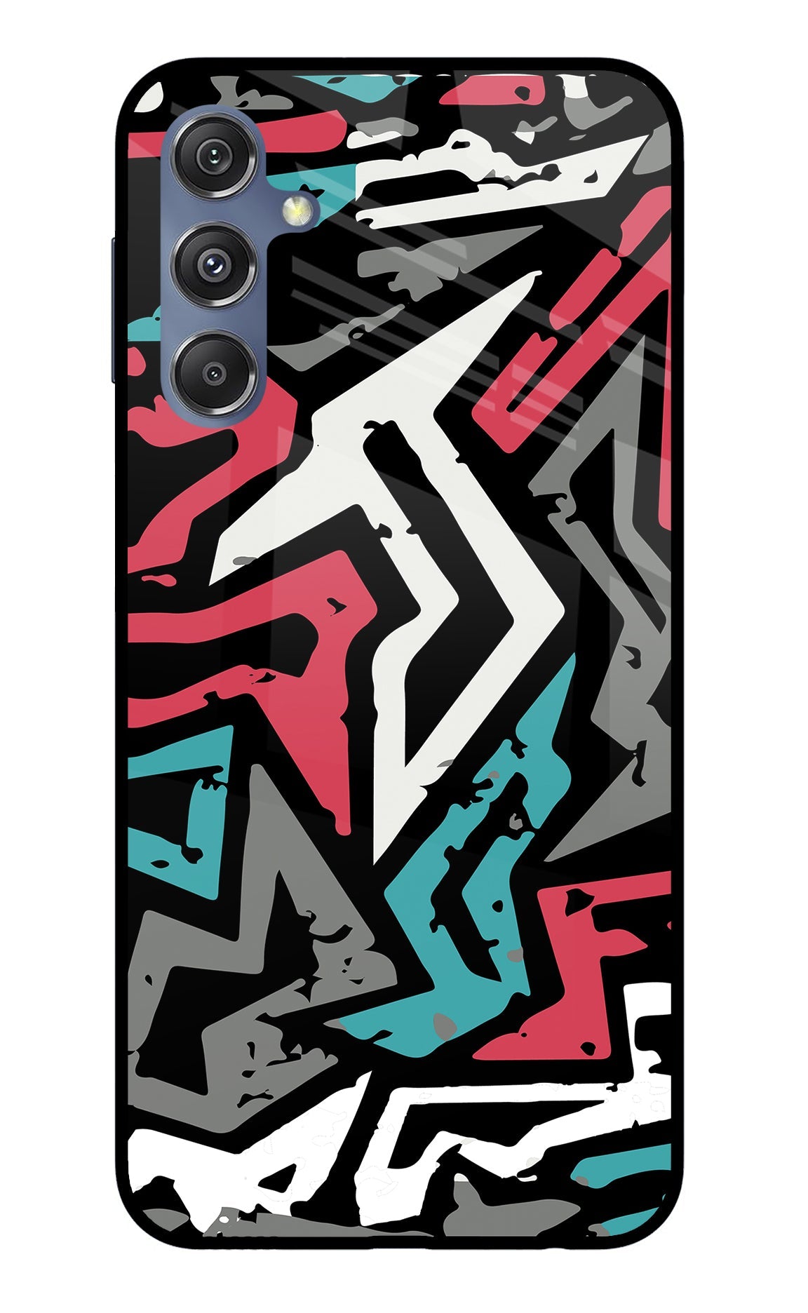 Geometric Graffiti Samsung M34 5G/F34 5G Glass Case