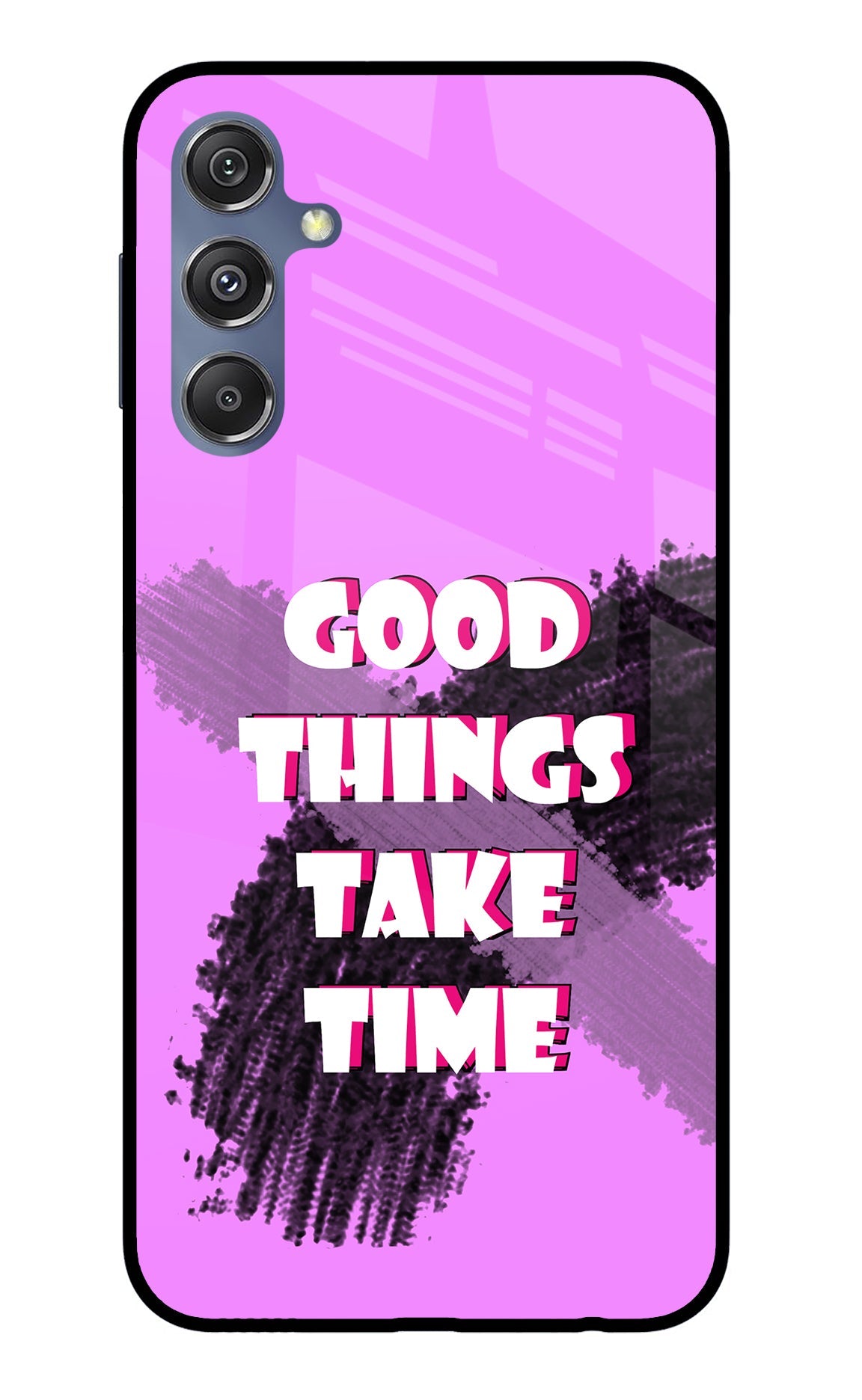 Good Things Take Time Samsung M34 5G/F34 5G Glass Case