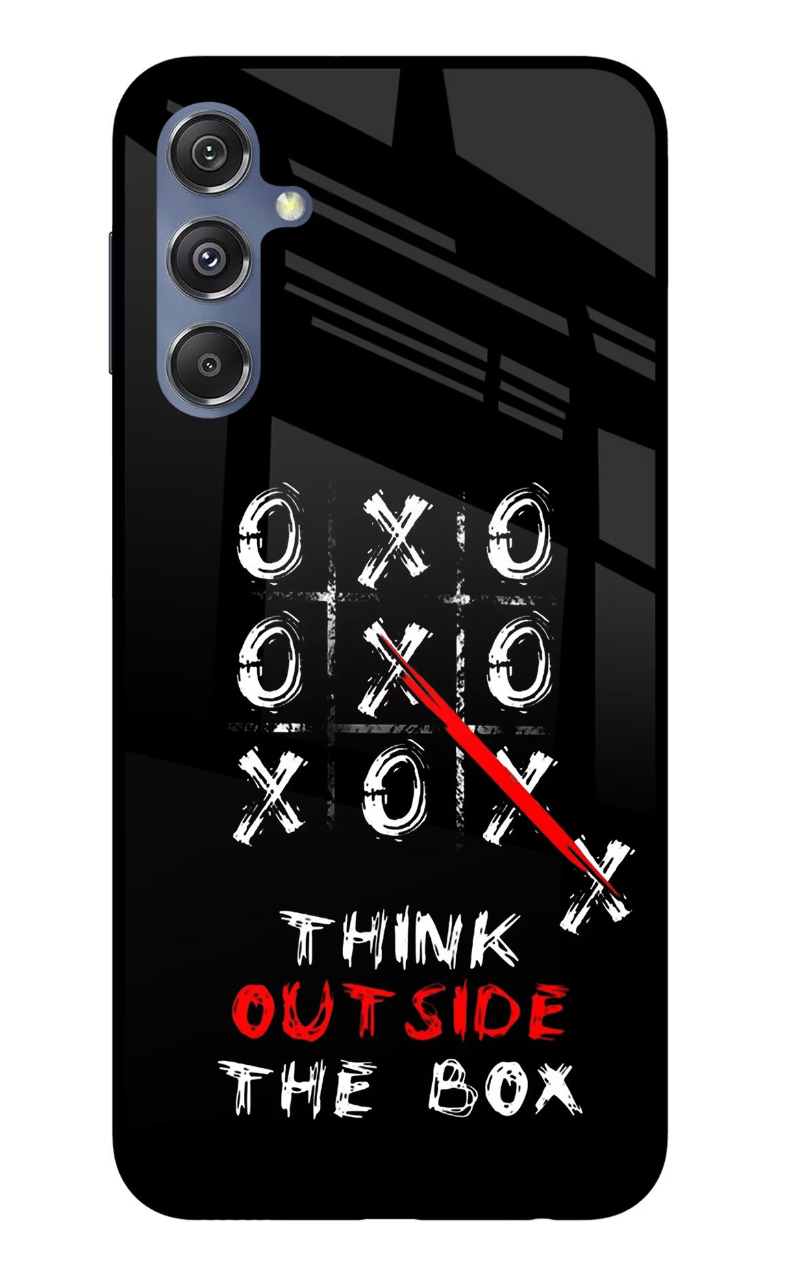 Think out of the BOX Samsung M34 5G/F34 5G Glass Case Back Cover by Casekaro