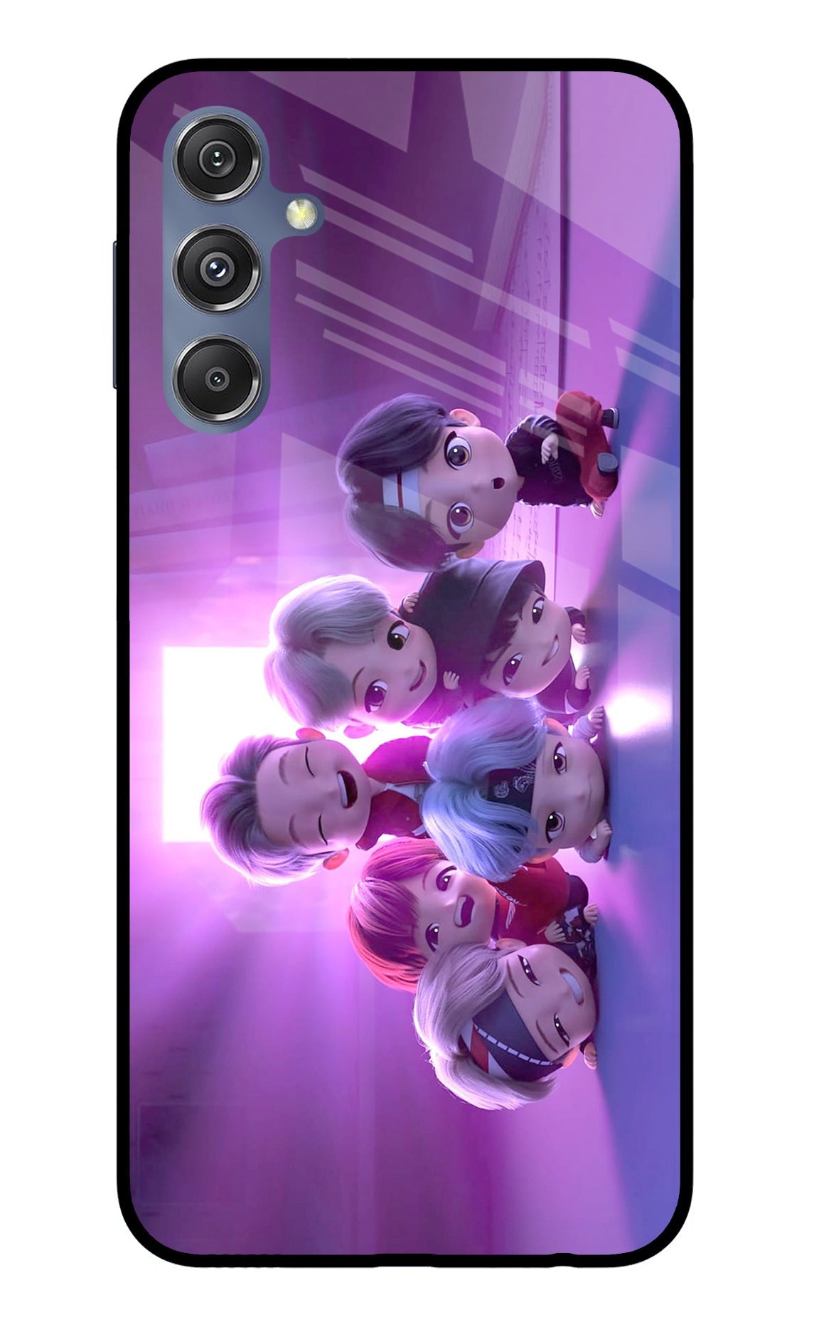 BTS Chibi Samsung M34 5G/F34 5G Glass Case