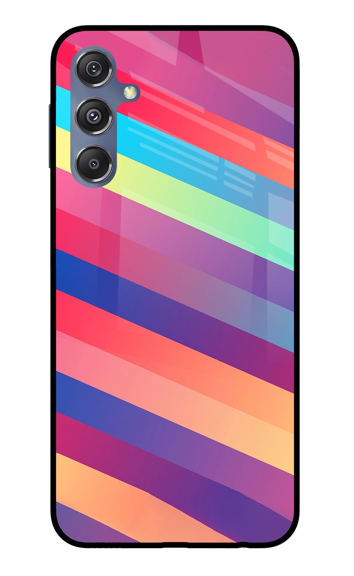 Stripes color Samsung M34 5G/F34 5G Glass Case