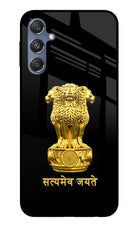 Satyamev Jayate Golden Samsung M34 5G/F34 5G Glass Case