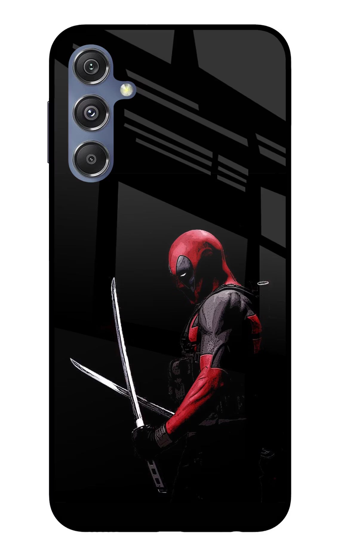 Deadpool Samsung M34 5G/F34 5G Glass Case Back Cover by Casekaro