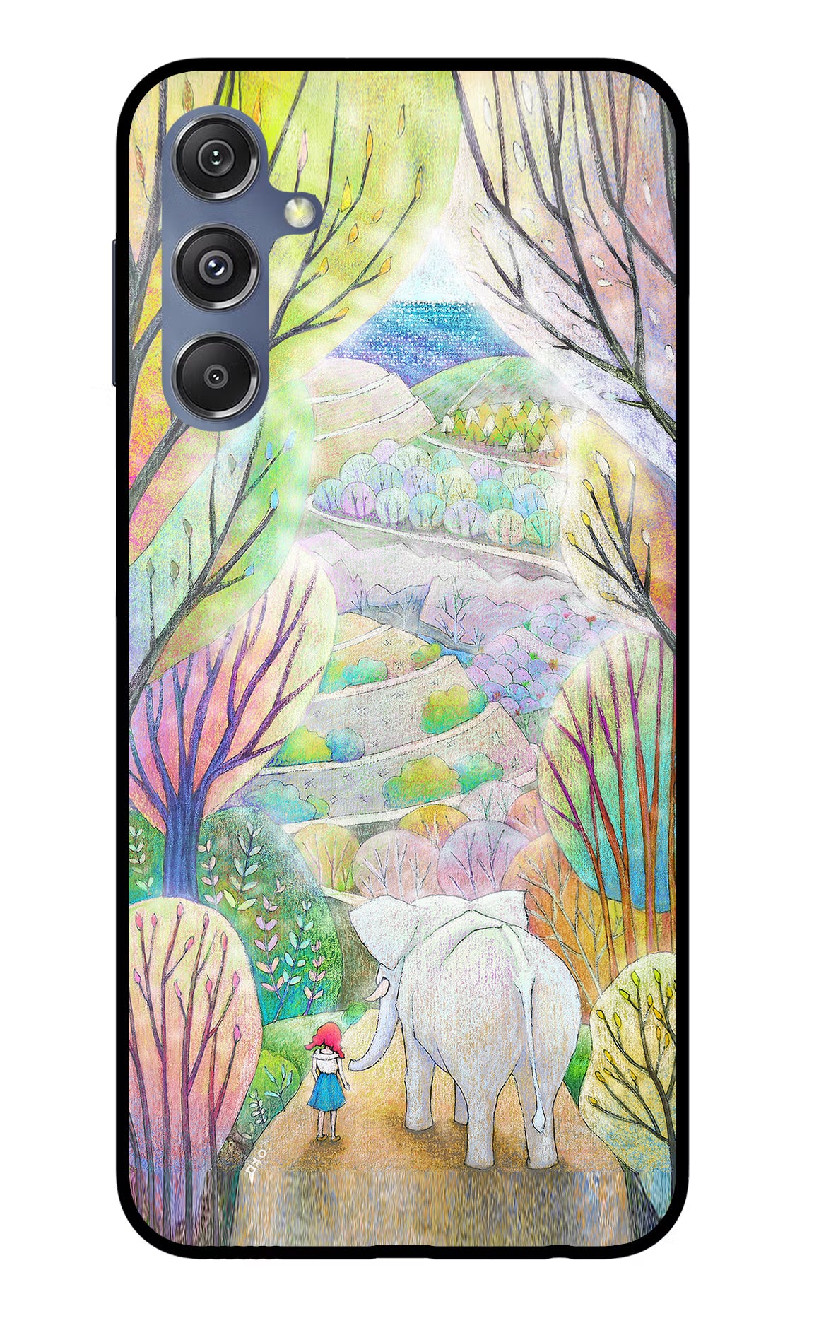 Nature Painting Samsung M34 5G/F34 5G Glass Case Back Cover by Casekaro