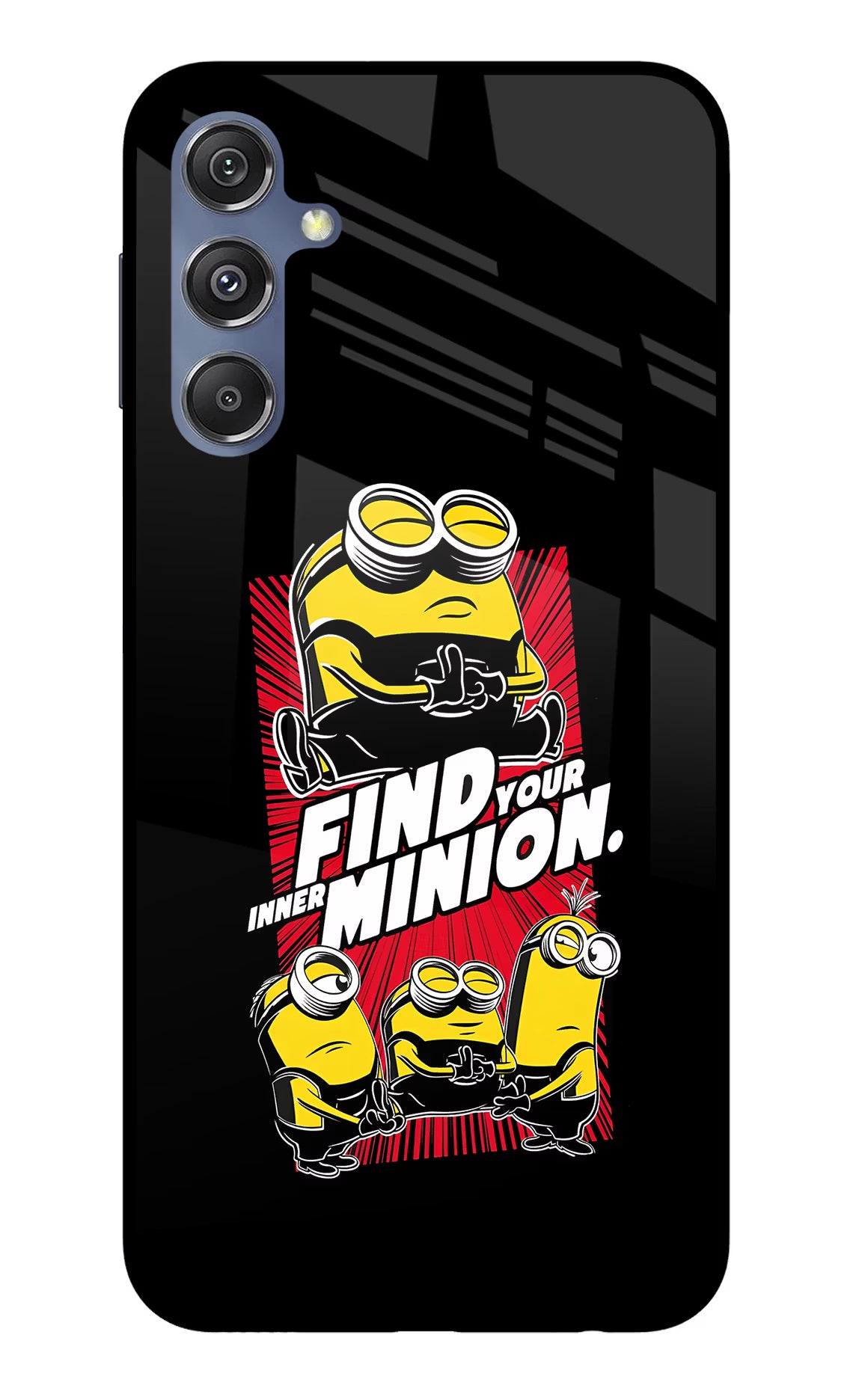 Find your inner Minion Samsung M34 5G/F34 5G Glass Case Back Cover by Casekaro